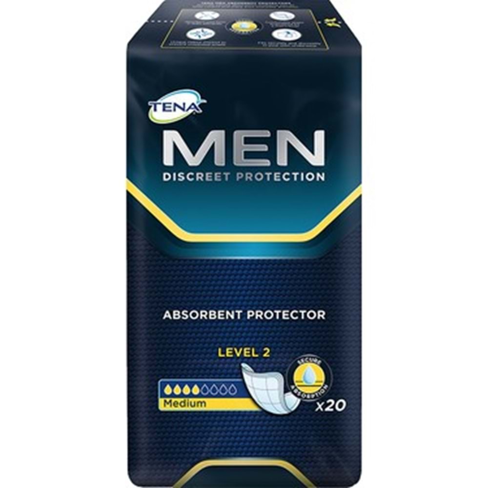 Tena Erkek Mesane Pedi Level 2 20 Adet