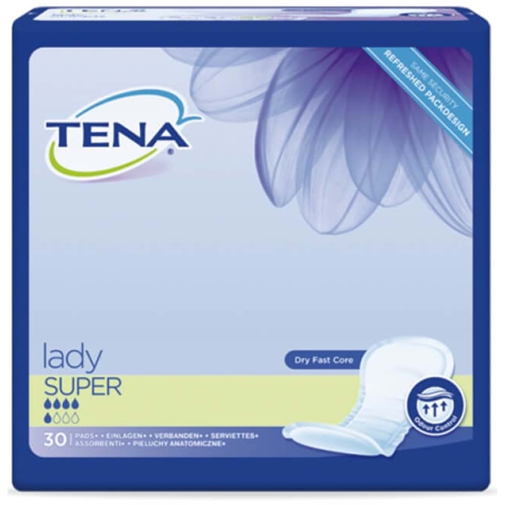 Tena Kadın Mesane Pedi Lady Süper 30 Adet