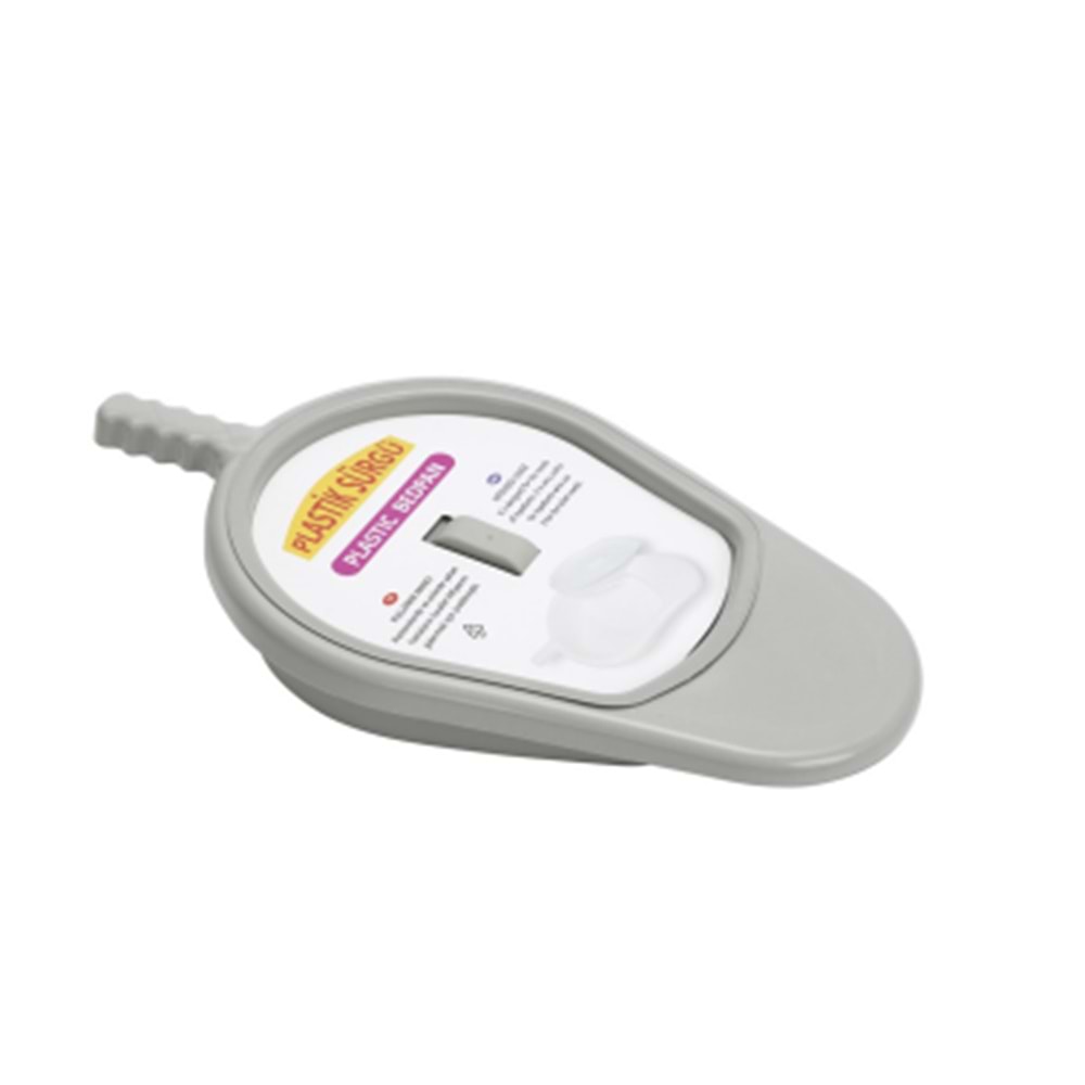 Sürgü Plastik Lüx Gri