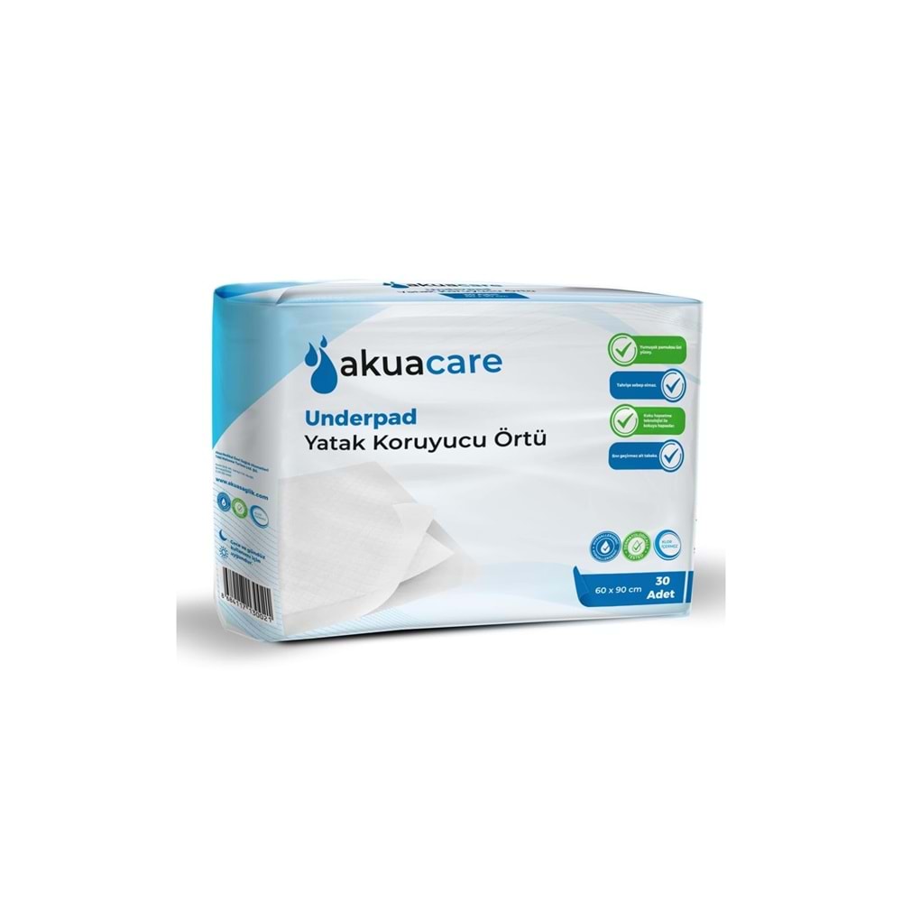 Akuacare Yatak Koruyucu 60X90 Cm 30 Adet
