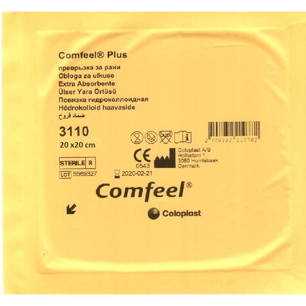 Comfeel Plus Hidrokolloid Yara Örtüsü 20X20 Cm
