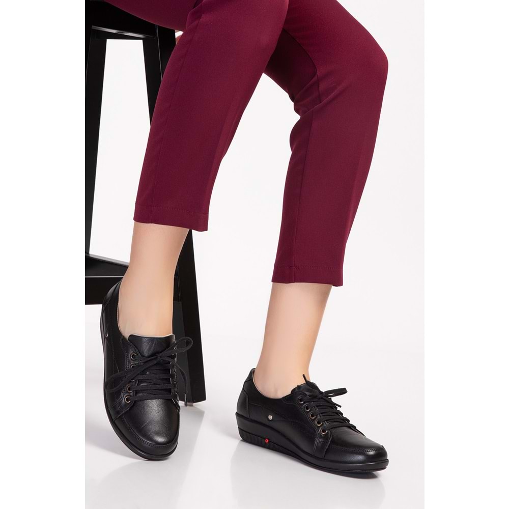 Dia Comfort Ortopedik Sophia Diyabetik Bayan Ayakkabı - Siyah - 36