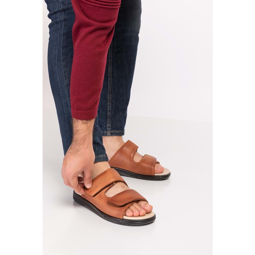 Dia Comfort Ortopedik Erkek Terlik - Taba - 44