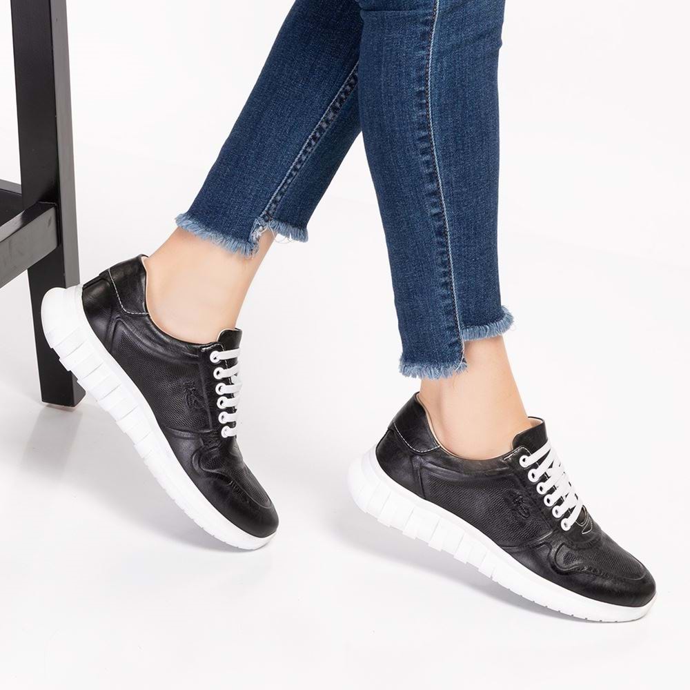 Dia Comfort Ortopedik Spor Diyabetik Ayakkabı - Siyah - 38