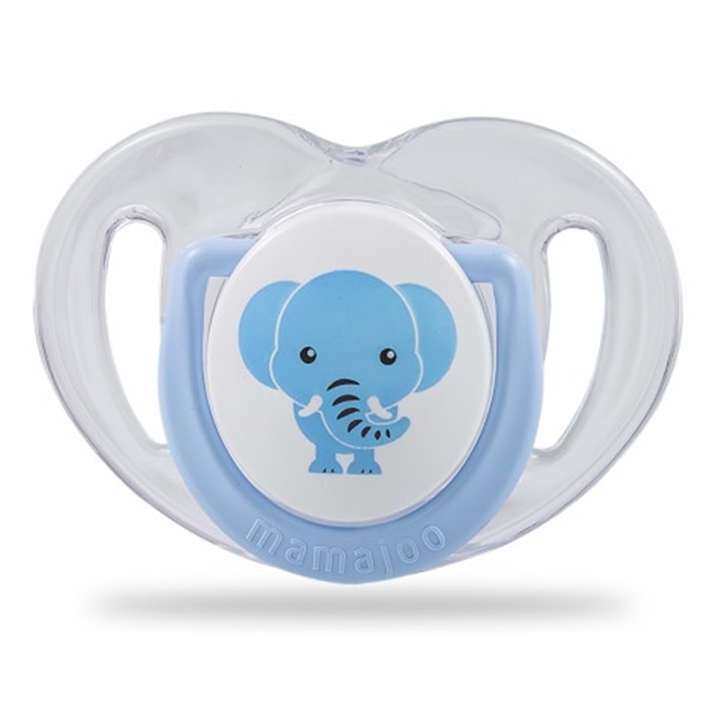 Mamajoo Ortodontik Silikon Emzik Mavi (Fil) - 0 Ay (2 Adet)