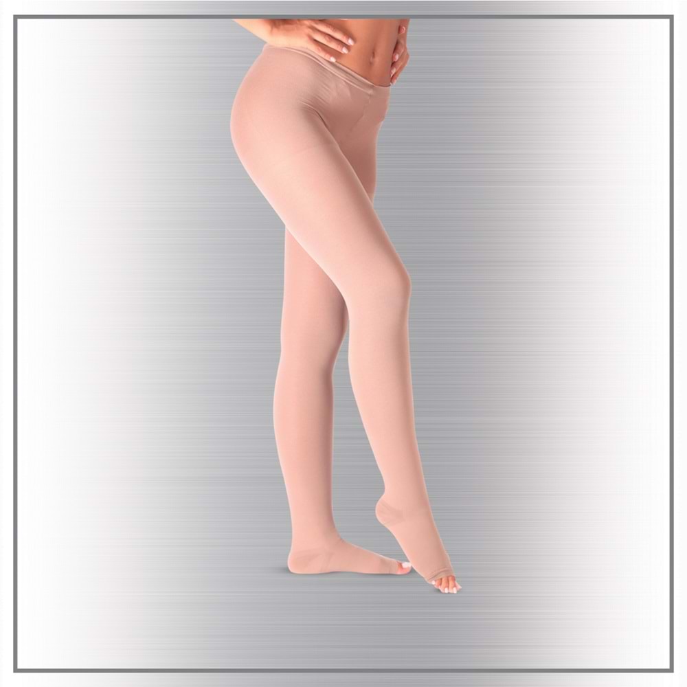 Case Külotlu Burnu Açık Ccl II Varis Çorabı No:2 Ten