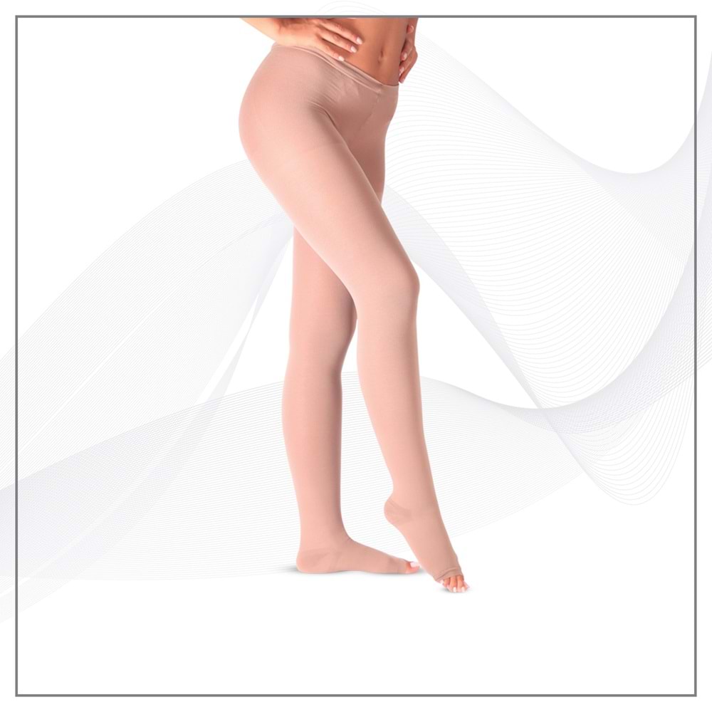 Case Külotlu Burnu Açık Ccl II Varis Çorabı No:6 Ten