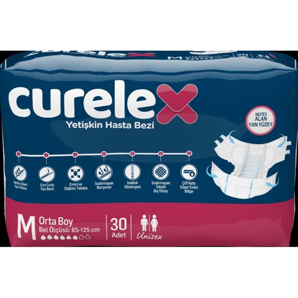 Curelex Bağlamalı 30 Adet Medium