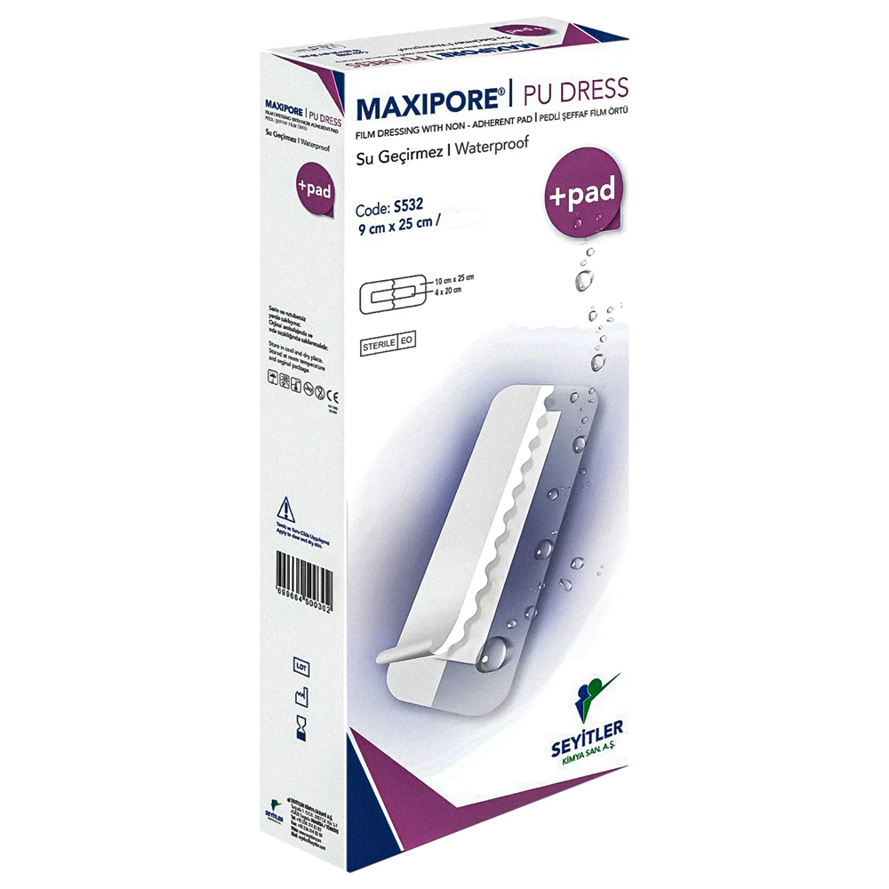 Maxipore Pedli Şeffaf Film Örtü 9X25 Cm