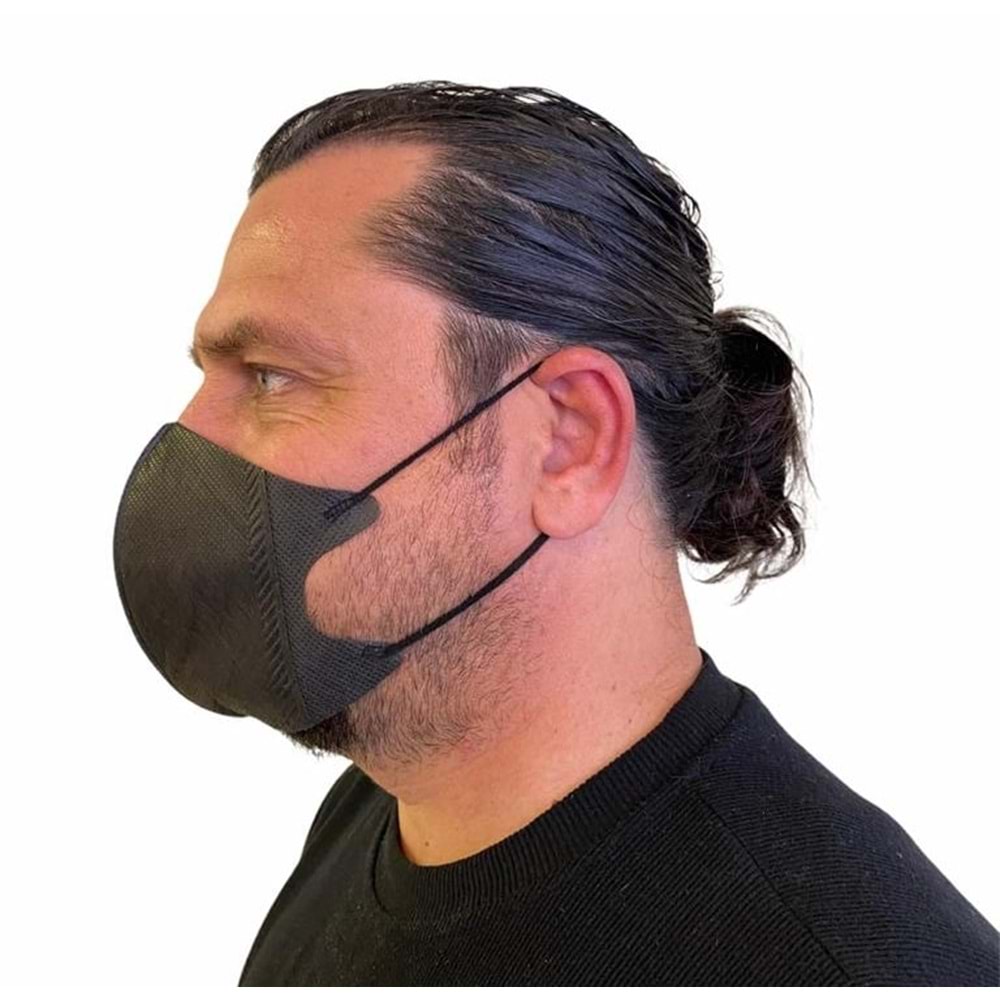 Corelife Meltblown 4 Katlı Yetişkin Maske Siyah 50 Adet