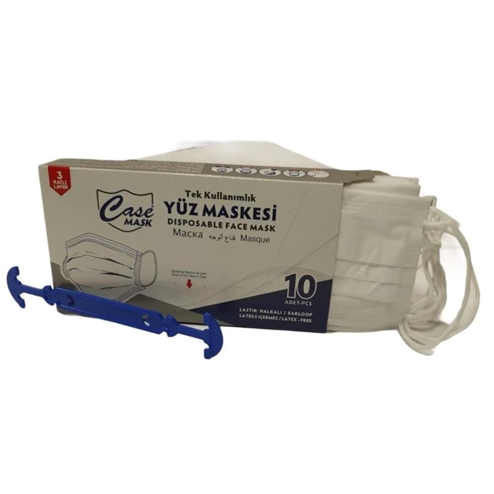 Case Maske 3 Katlı 10 Adet