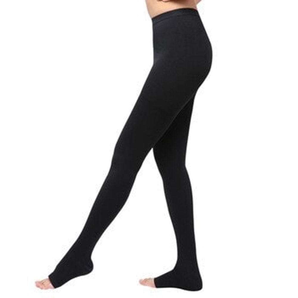 Dukavas Varis Çorabı Külotlu Ccl2 Açık Burun No:4 Siyah