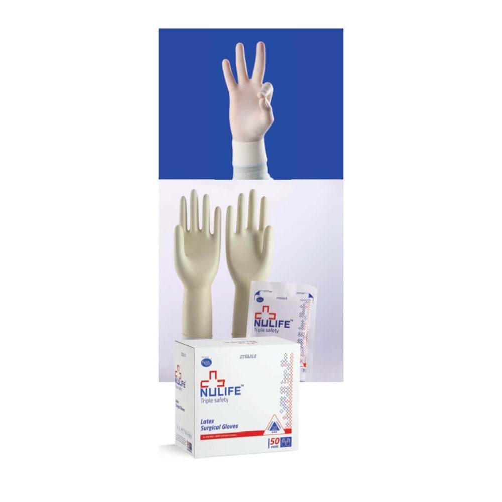 Nulife Steril Eldiven Pudralı No:8,5