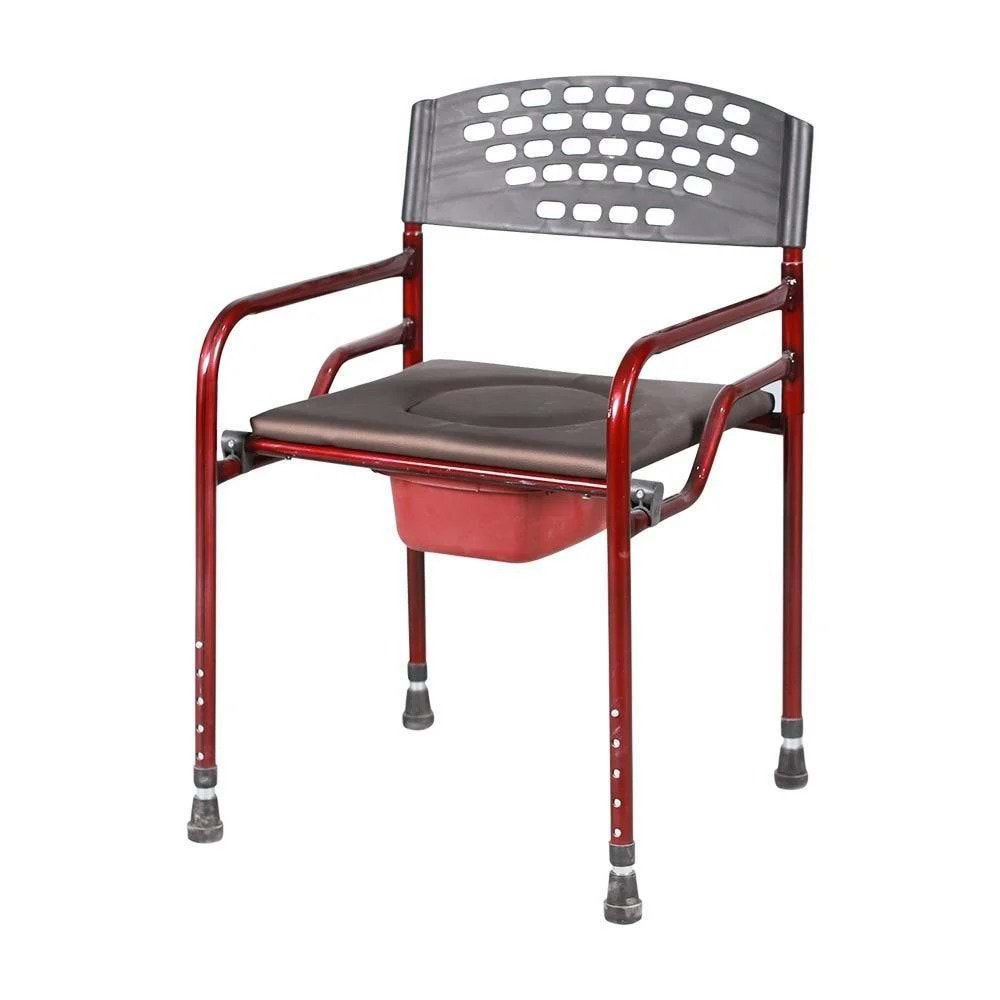 Elegant Deri Döşemeli Klozet Bordo