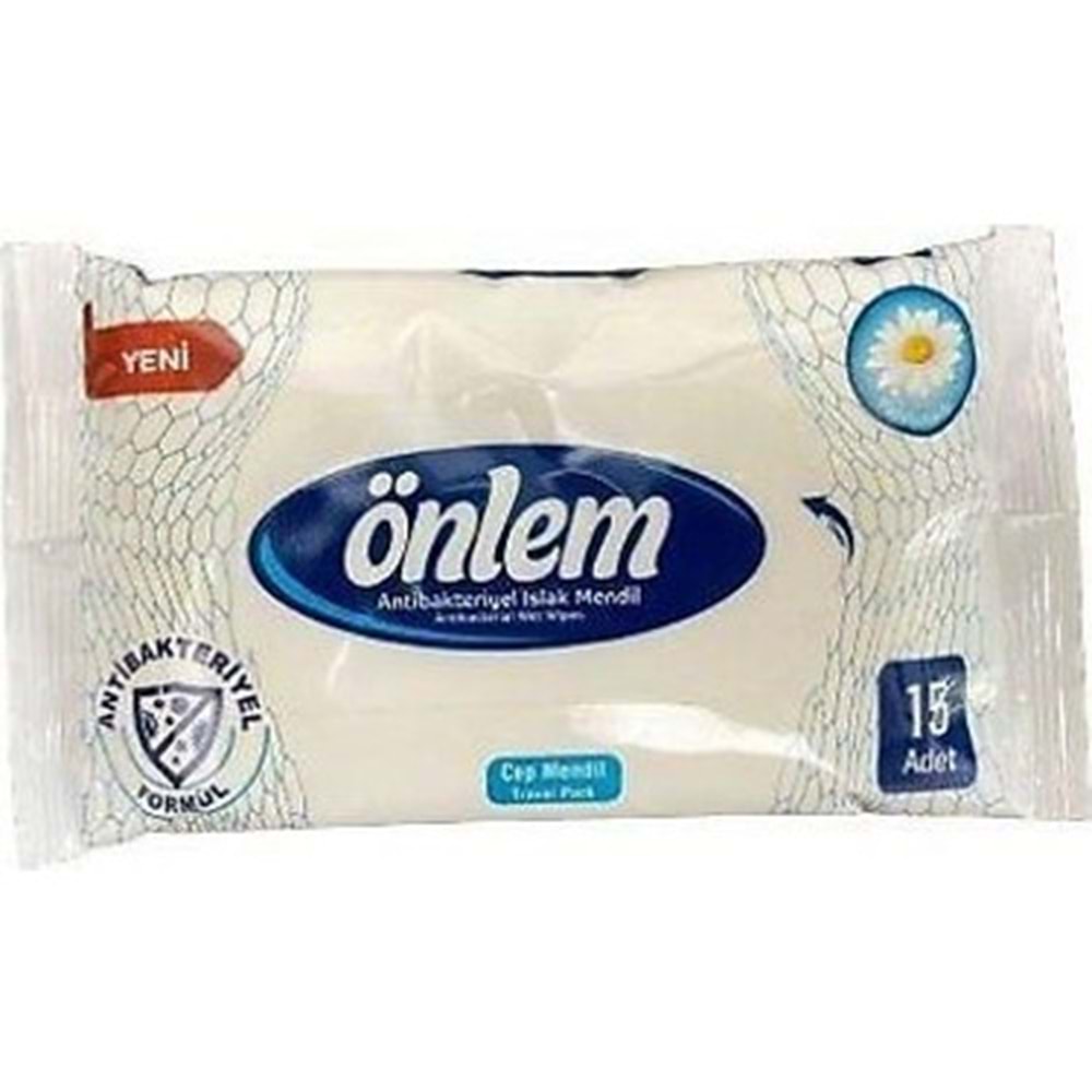 Önlem Antibakteriyel Islak Mendil 15 Adet