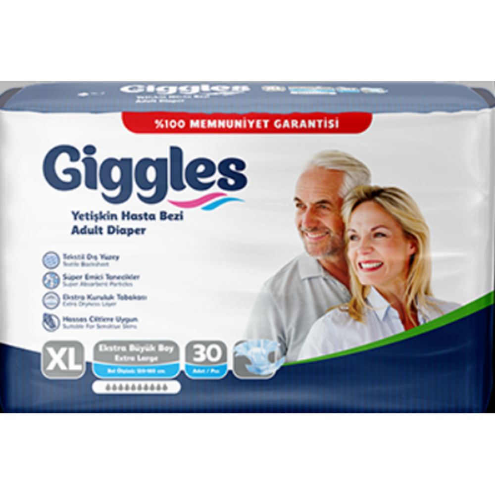 Giggles Hasta Bezi Bağlamalı XLarge 30 Adet