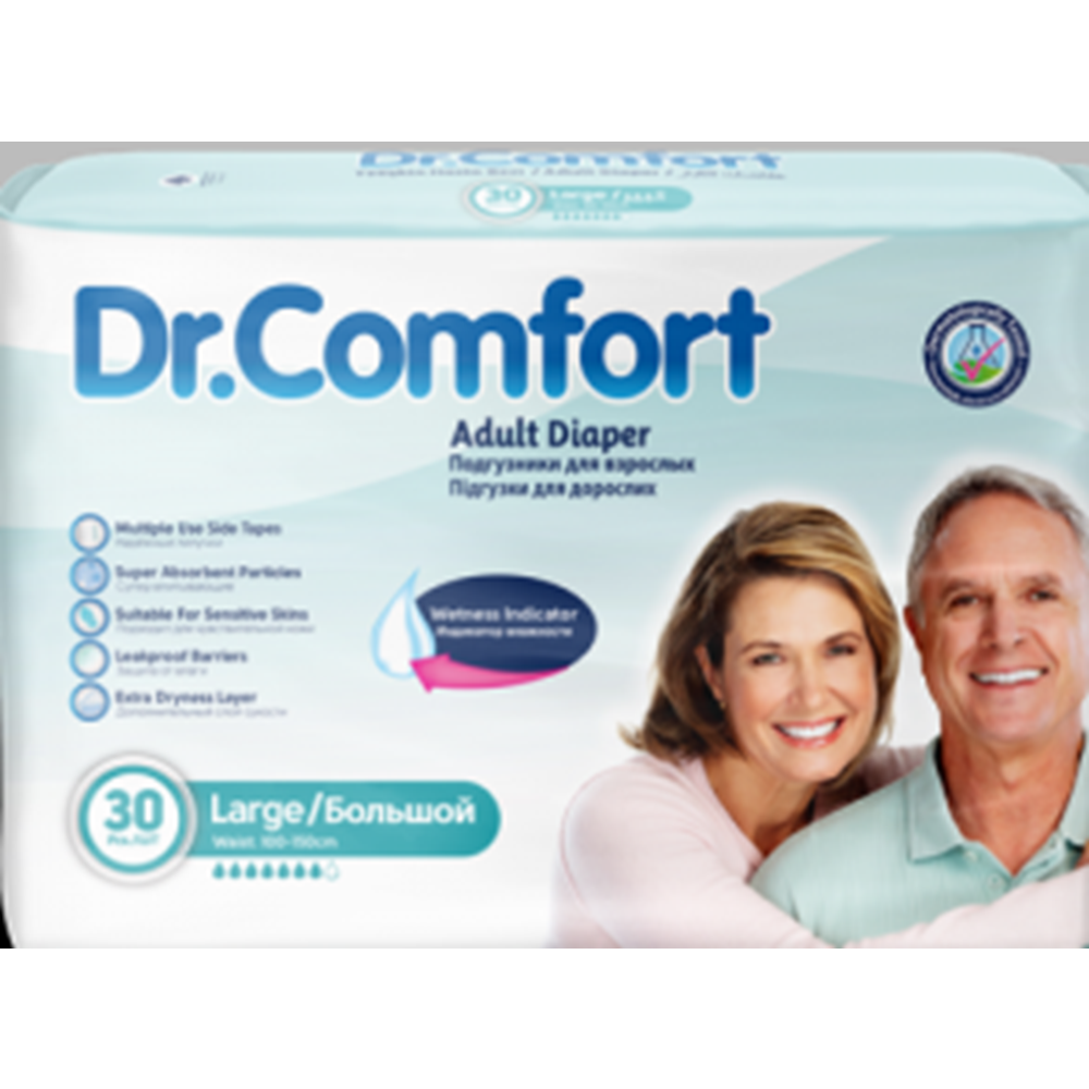 Dr. Comfort Hasta Bezi Bağlamalı Large 30 Adet