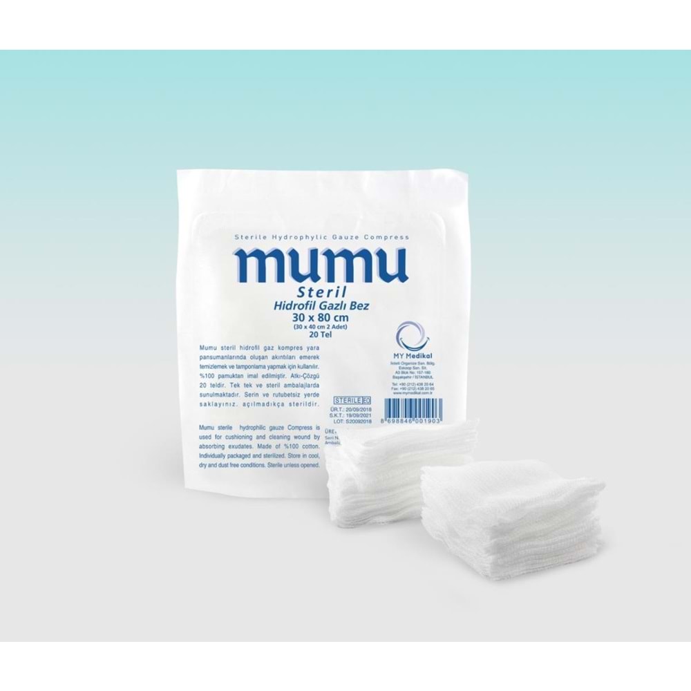 Mumu Steril Gaz Kompres 30CmX80Cm
