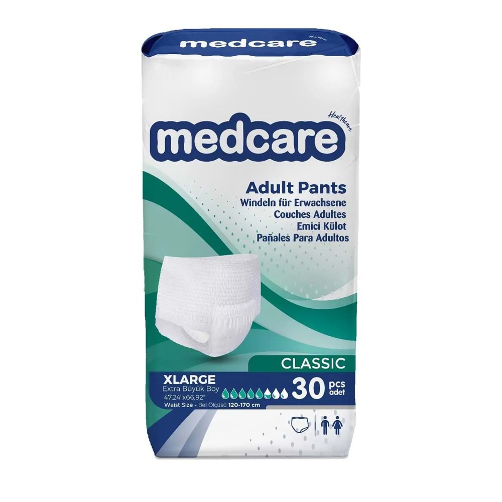 Medcare Hasta Bezi Classic Külot XLarge 30 Adet