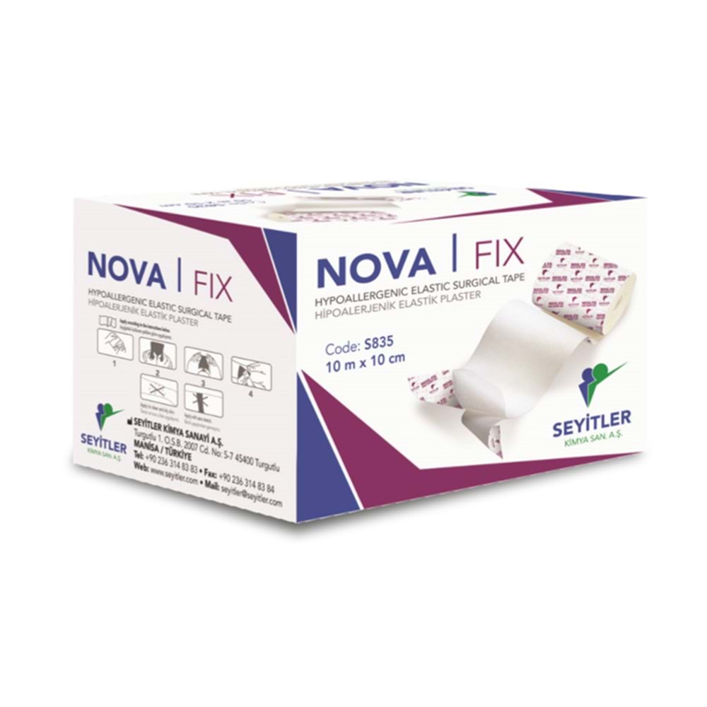 Nova Fix Hipoalerjenik Elastik Plaster 10Cm X 10M
