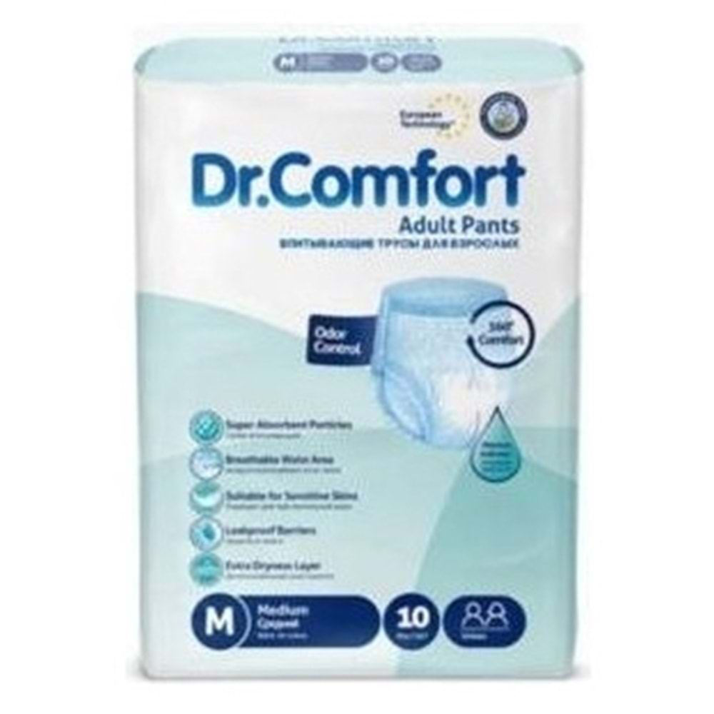 Dr. Comfort Hasta Bezi Külot Medium 10 Adet