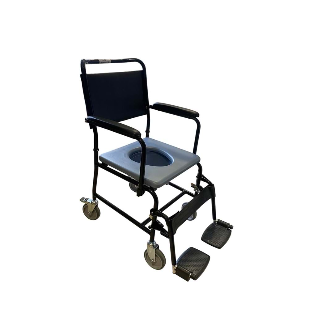 Elegant İthal Koridor Tipi Tekerlekli Sandalye Siyah