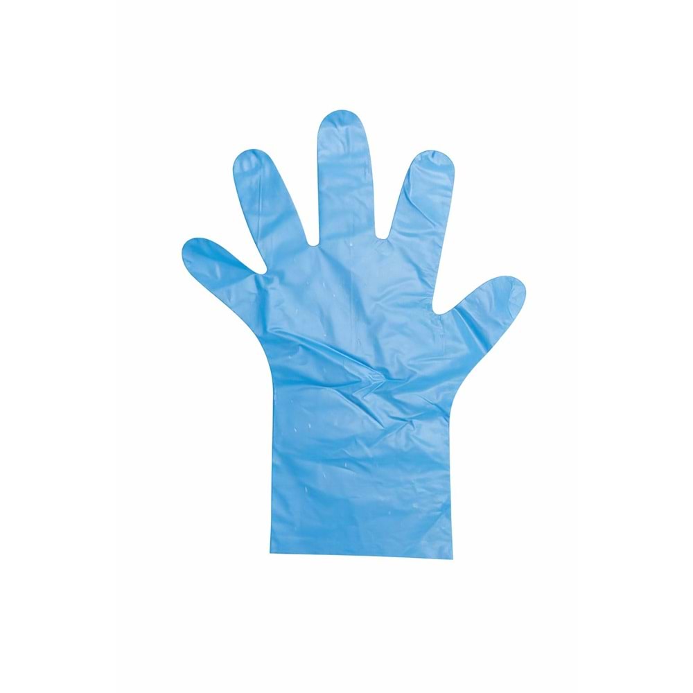 Green Family Hibrit Eldiven 100 Adet - Mavi - S