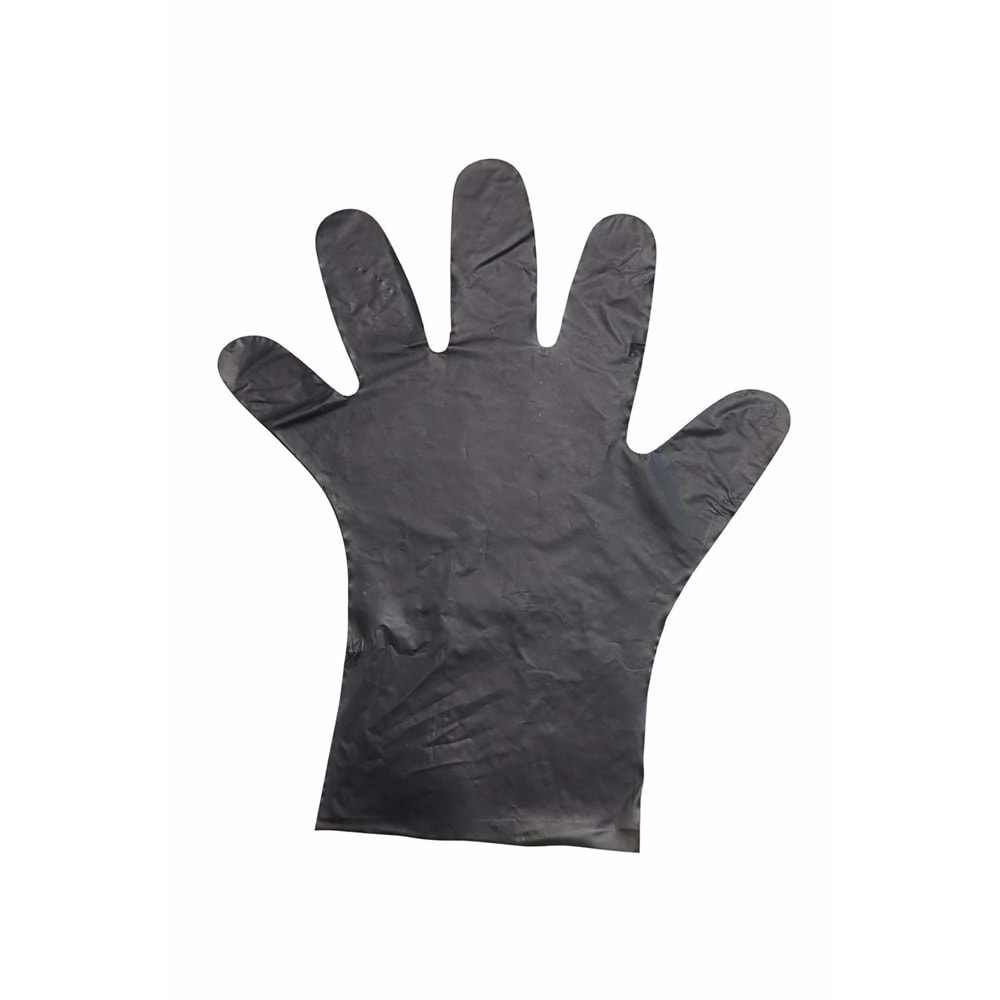 Green Family Hibrit Eldiven 100 Adet - Siyah - M