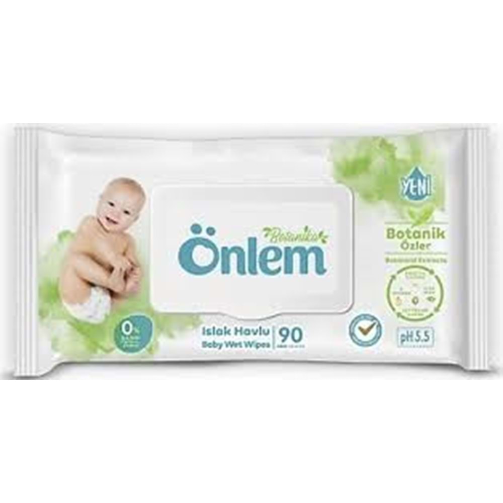 Önlem Islak Bebe Mendili Hassas Bakım 90 Adet