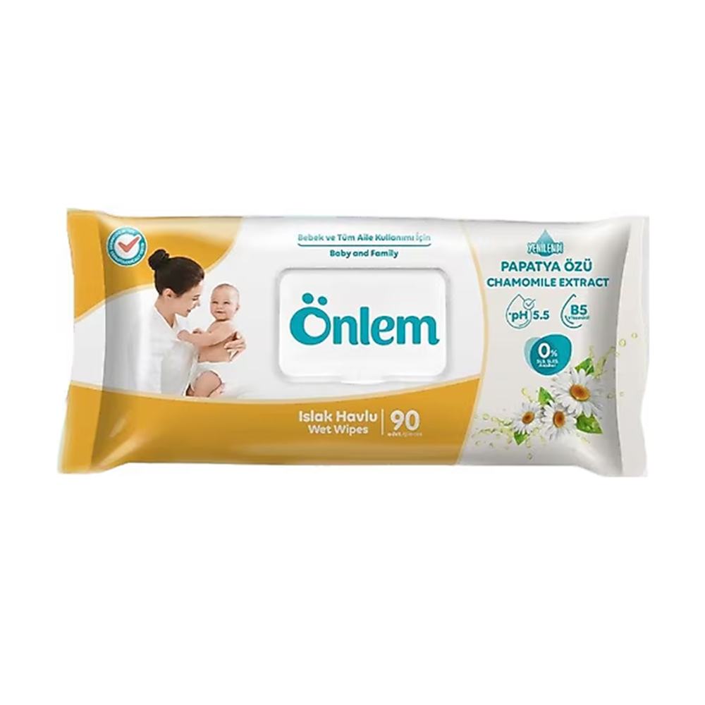 Önlem Islak Havlu Papatyalı 90 Adet