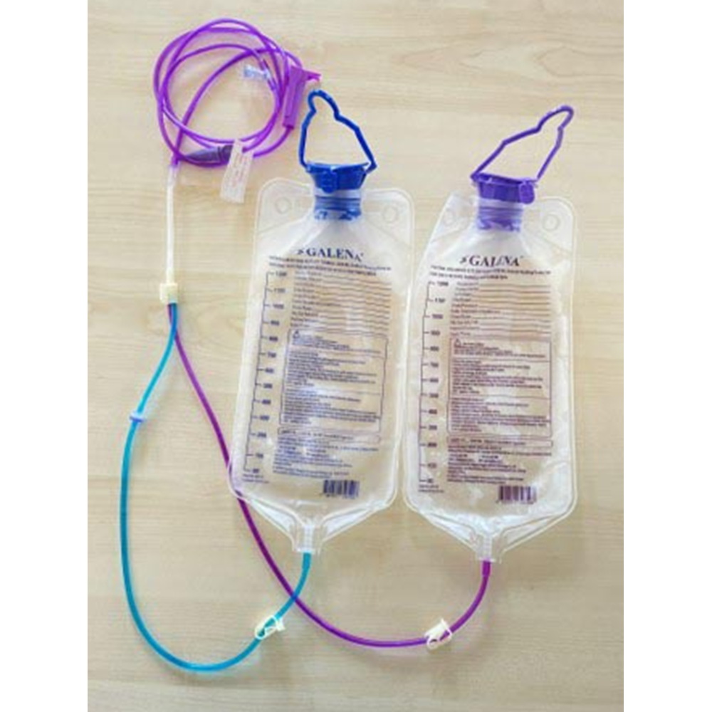 Galena Enteral Beslenme Seti Çift Torbalı 1200 ML