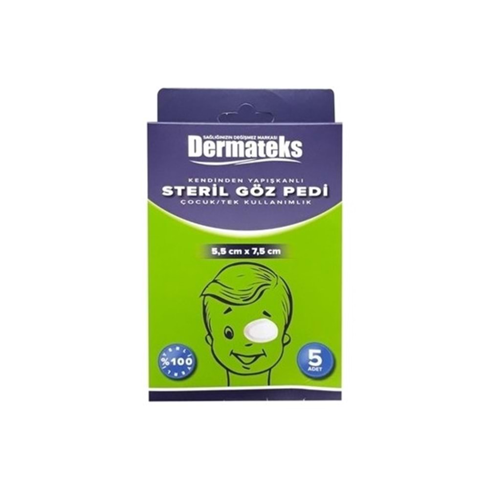 Dermateks Kendinden Yapışkanlı Non Steril Göz Pedi Çocuk 5li