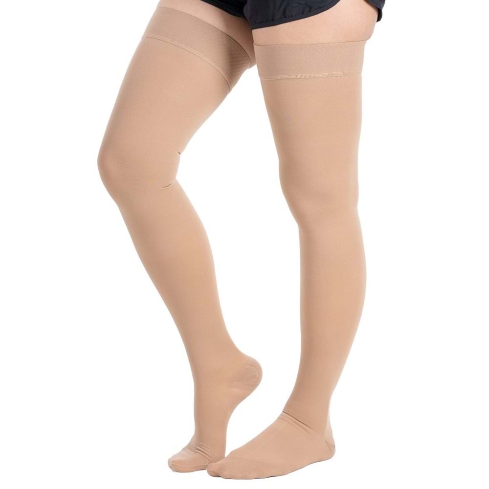 Ven&Fıt 0215 Varis Çorabı Diz Üstü (Agh) Ccl2 Kapalı Burun Ten (Xxl)