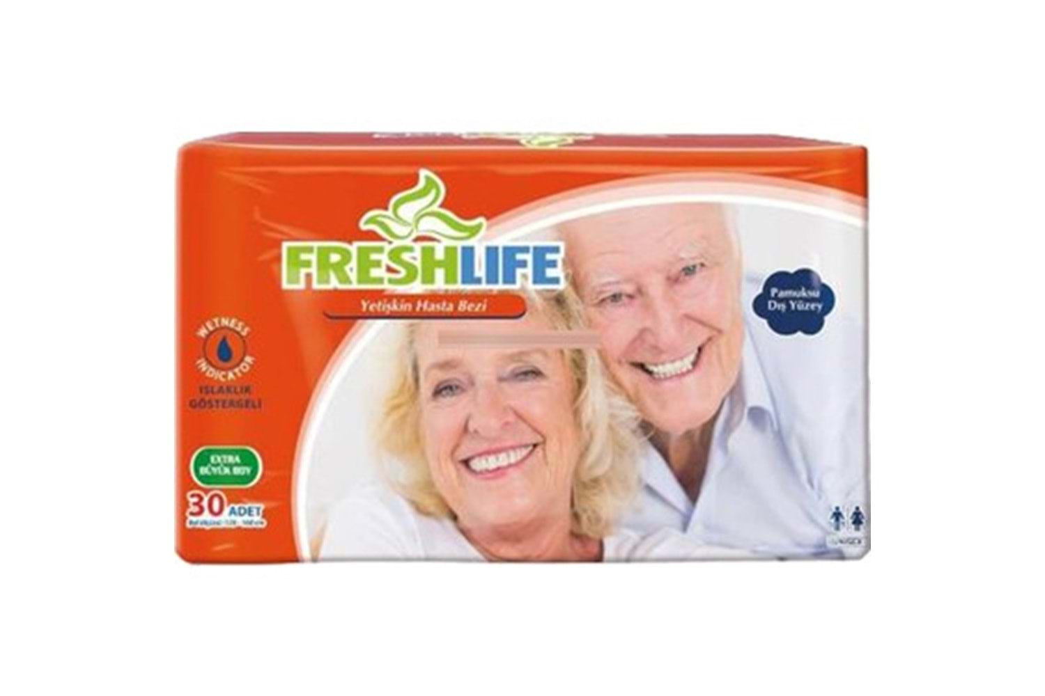 Freshlife Hasta Bezi Bağlamalı 30 Adet XL