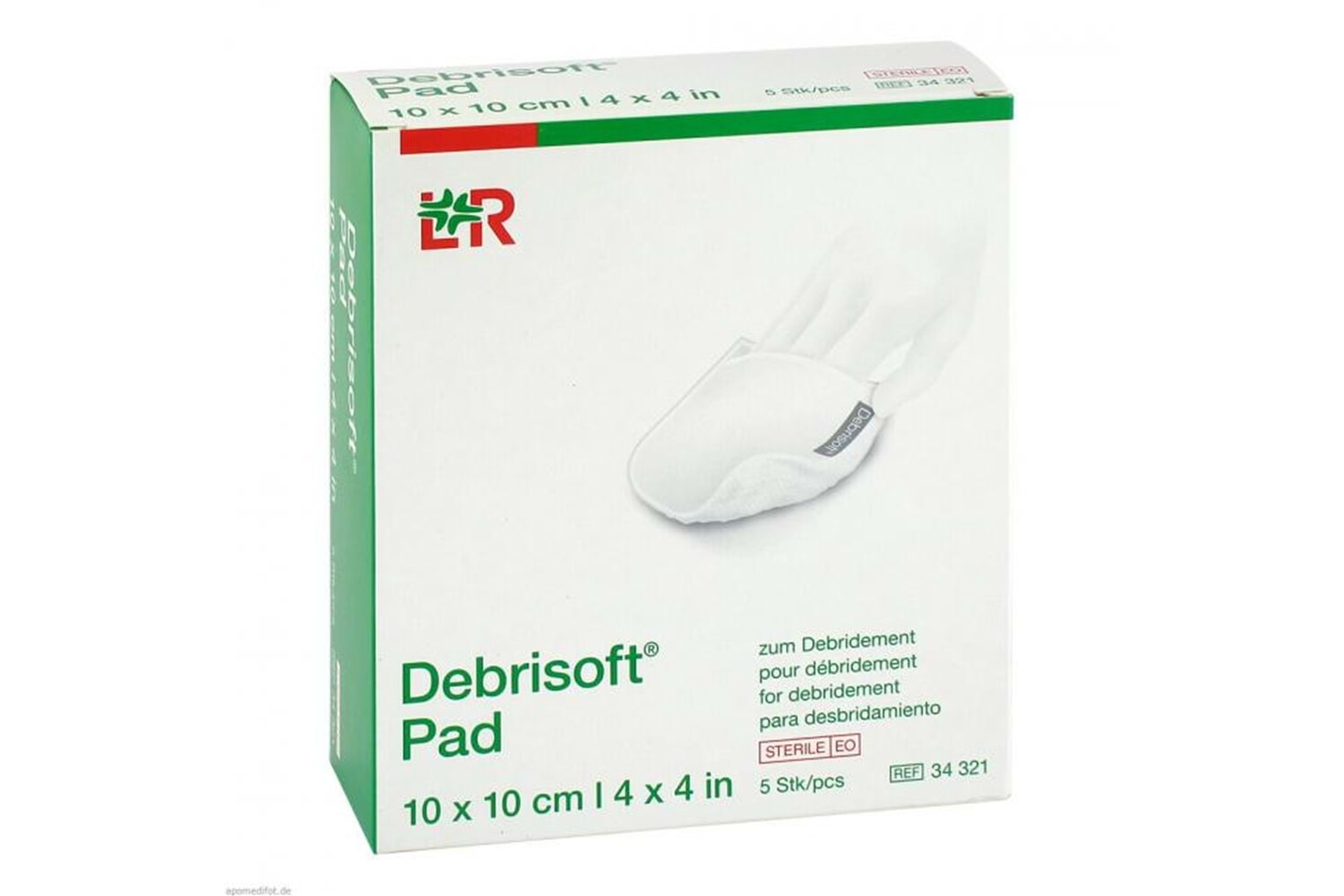 LR Debrisoft Pad Steril Yara Depritman Pedi 10X10Cm