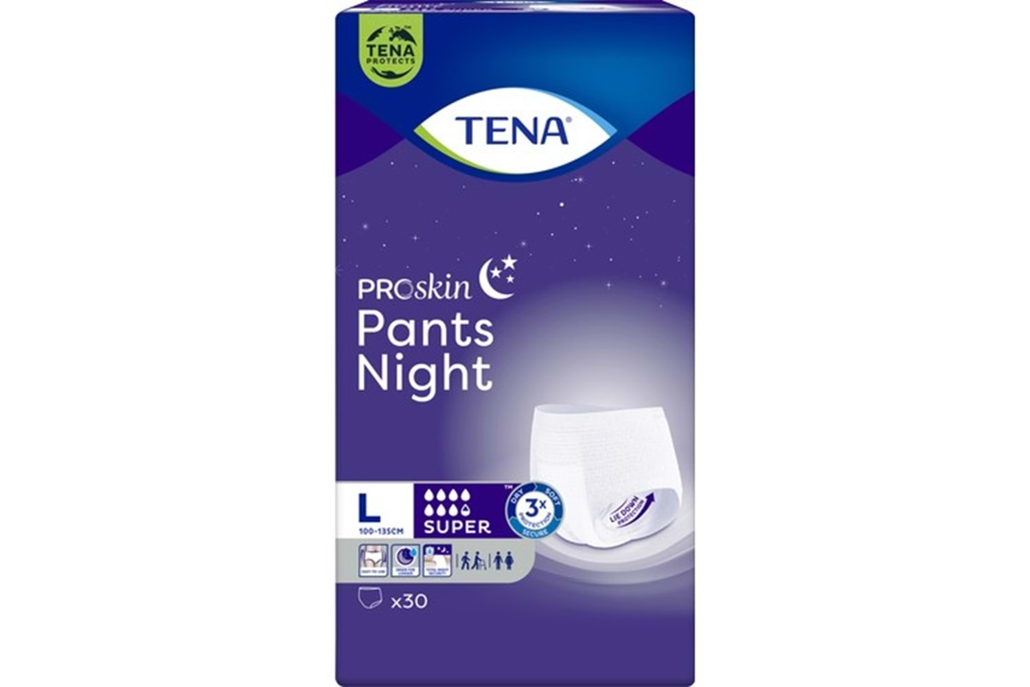 Tena Proskin Pants Super Night Emici Külot 30 Adet Large (7,5 Damla)