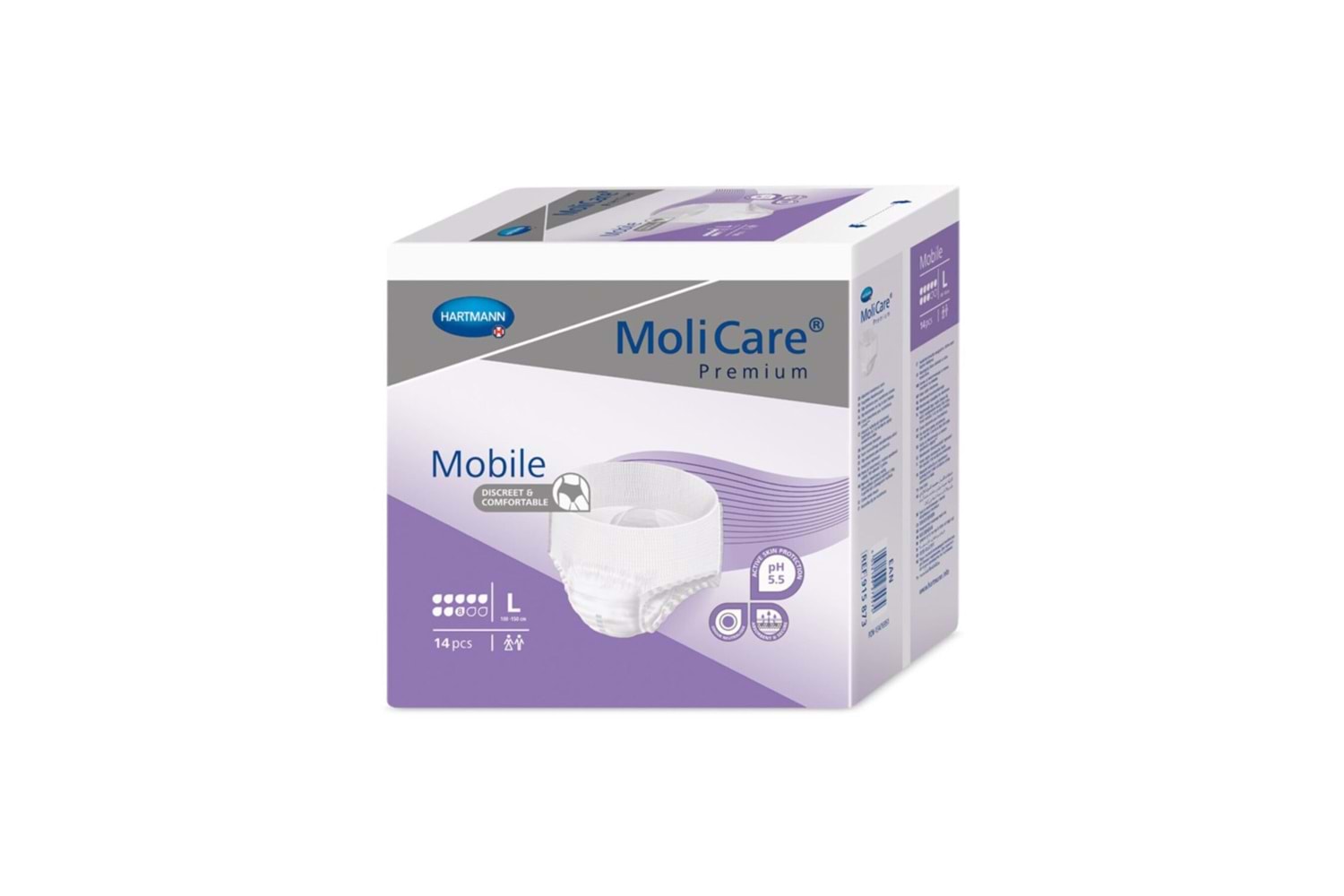 Molicare Premium Mobile 8 Damla Külot Mor L (14 Adet)