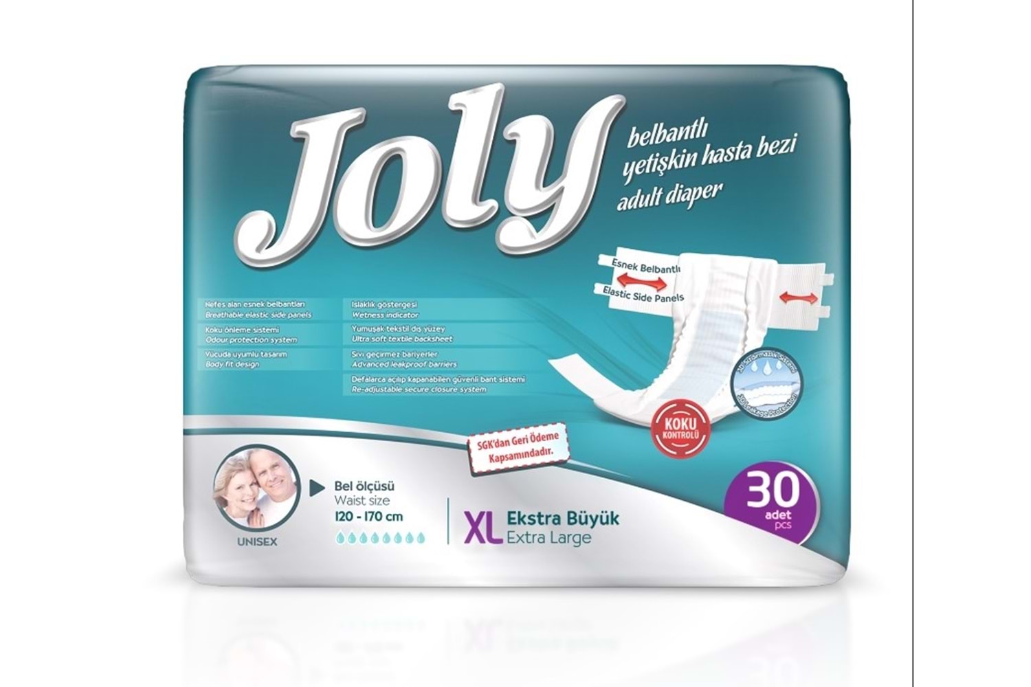 Joly Bağlamalı Hasta Bezi 30 Adet XL