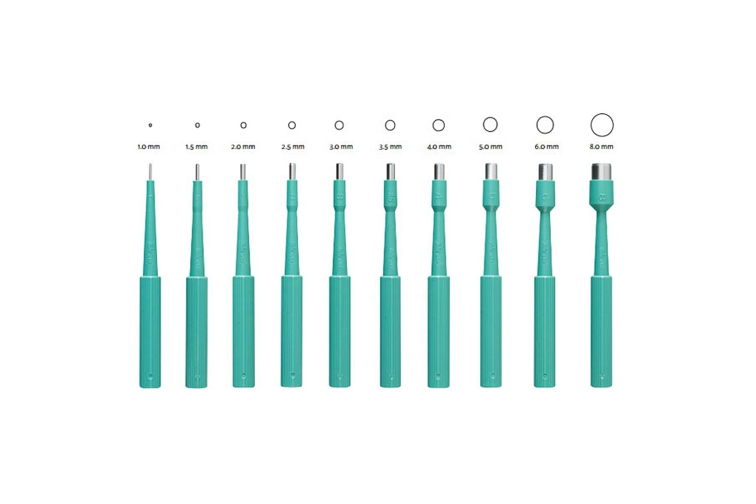 Biyopsi Pançı Paslanmaz Çelik 2.0 mm (10 Adet)