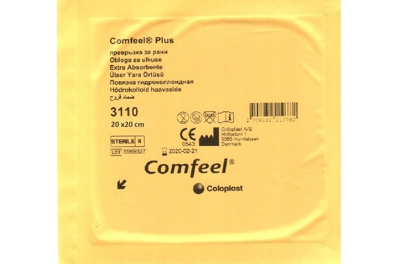 Comfeel Plus Hidrokolloid Yara Örtüsü 20X20 Cm