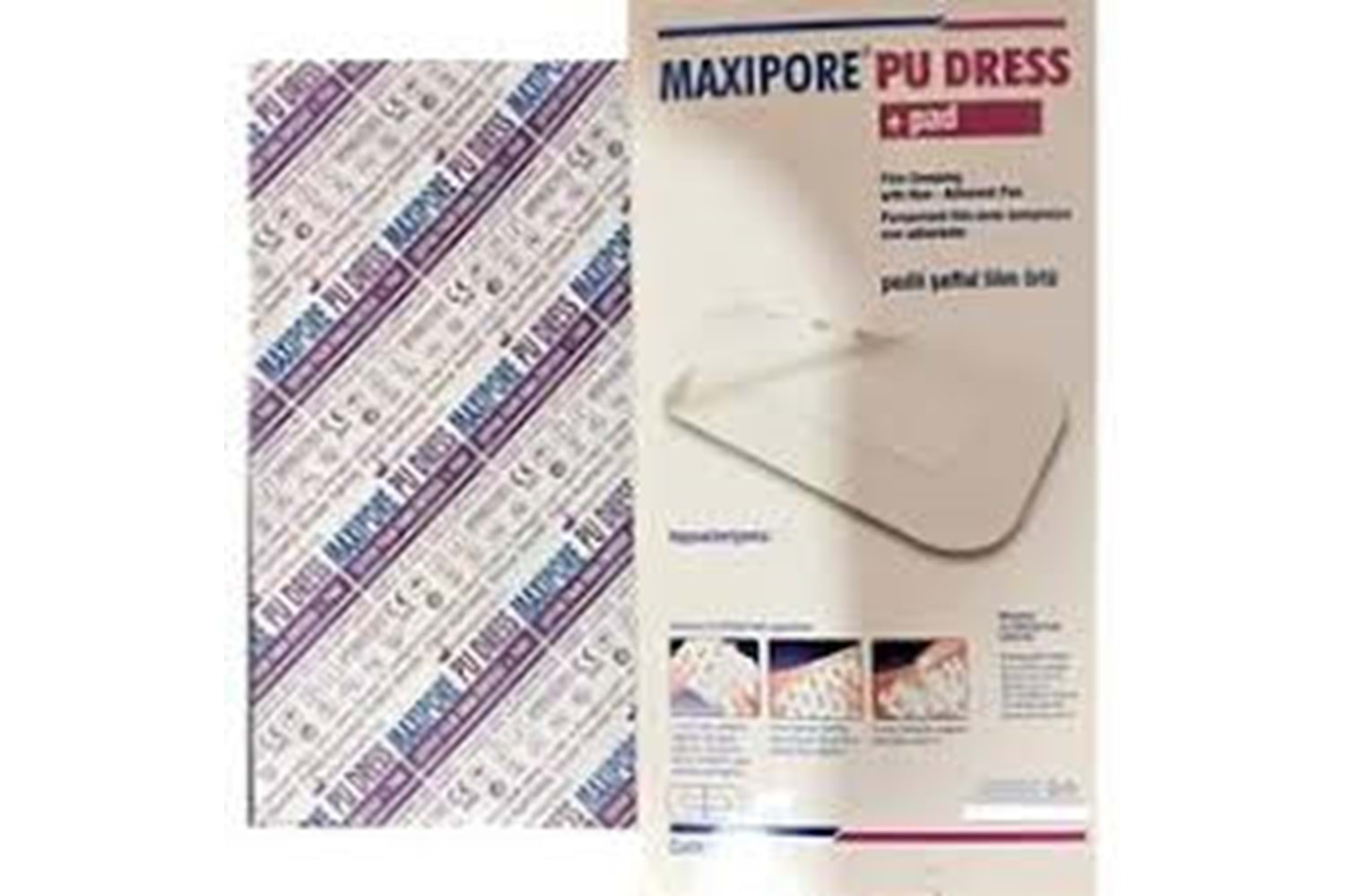 Maxipore Pedli Şeffaf Film Örtü 10X25Cm