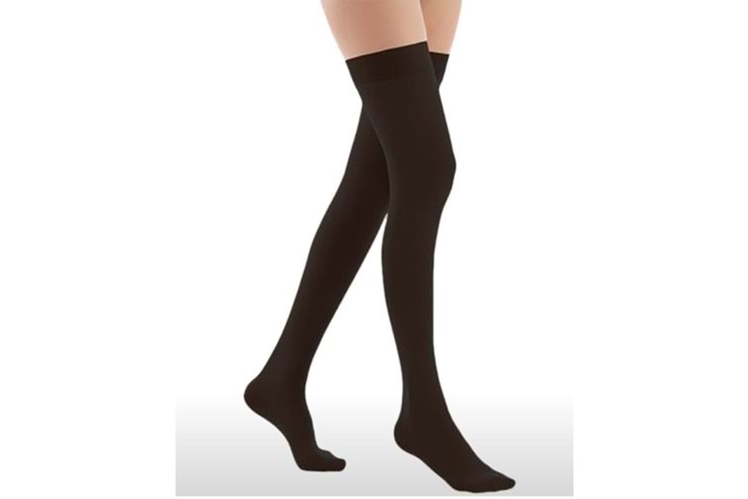 Puffix Varis Çorabı Ccl2 Diz Üstü Kapalı Burun Siyah No:5