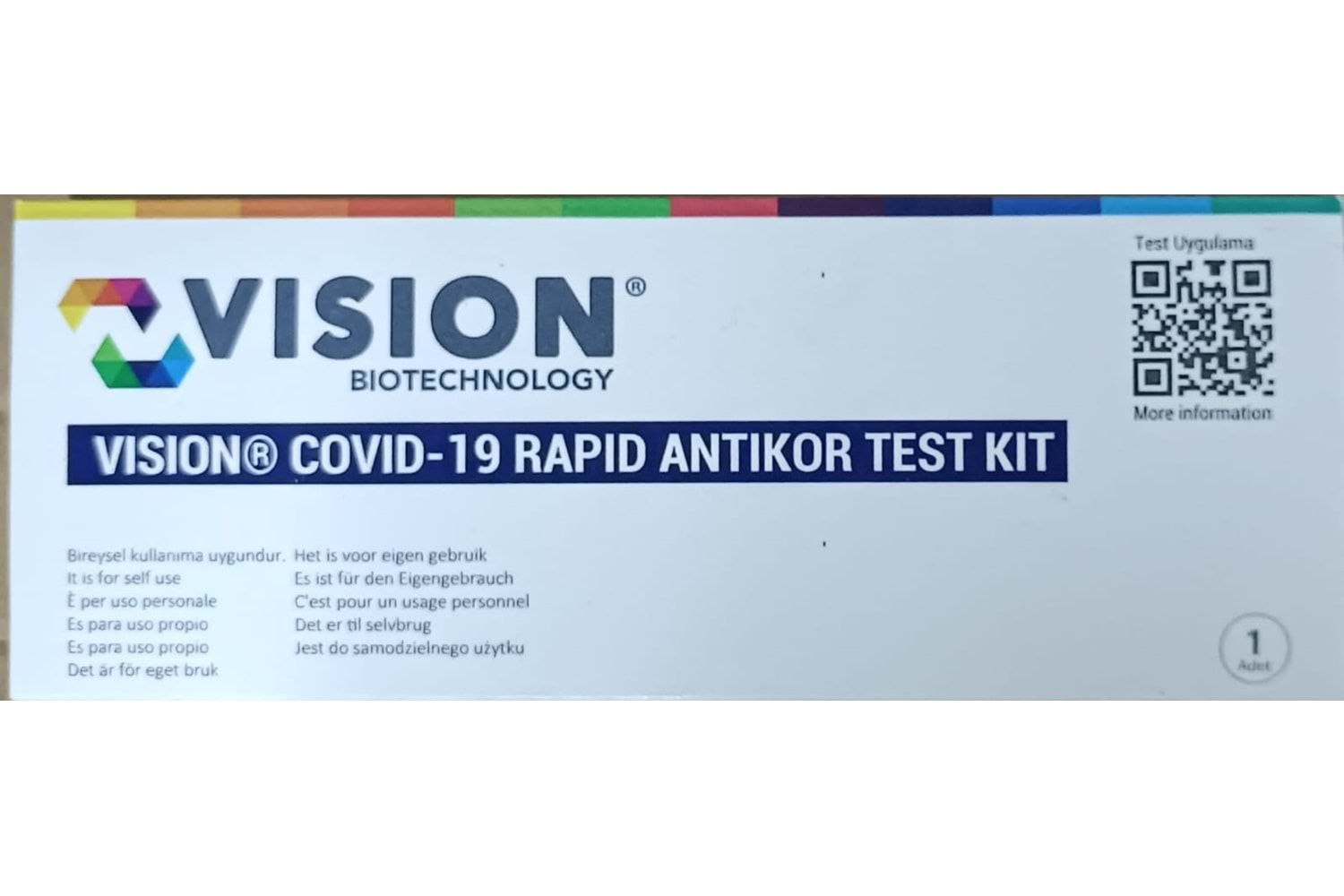 Vision Covid 19 Antikor Kan Test Kiti