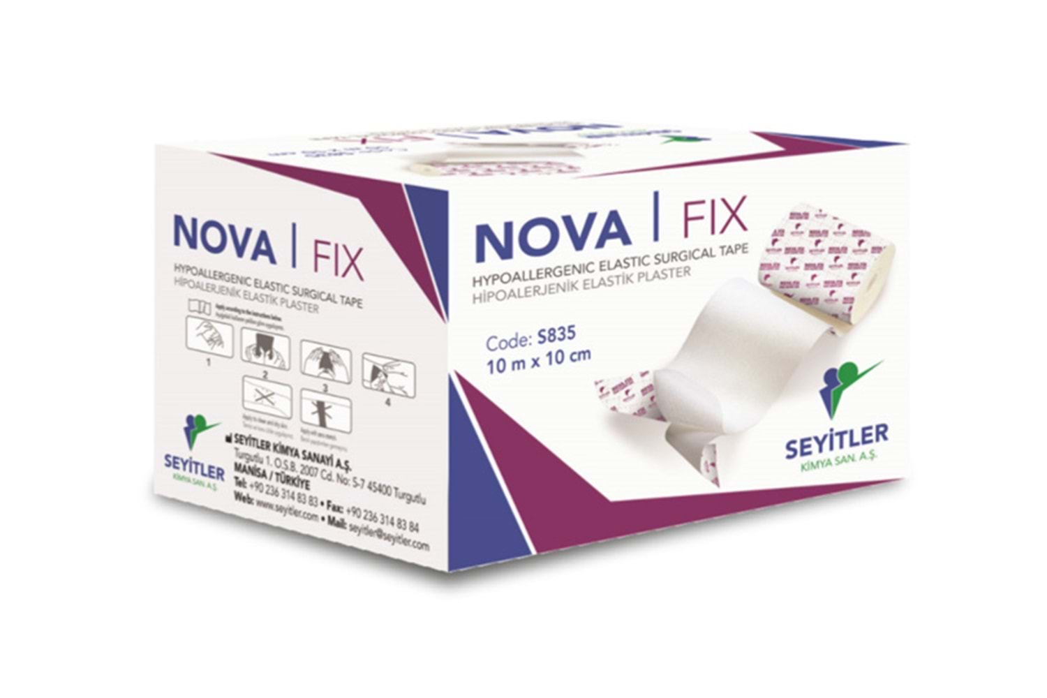 Nova Fix Hipoalerjenik Elastik Plaster 10Cm X 10M