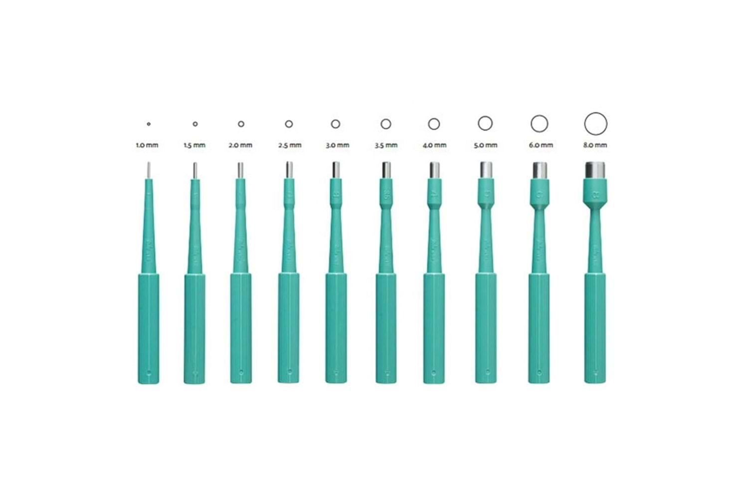 Galena Biyopsi Pançı Paslanmaz Çelik 6.0 mm (10 Adet) (Y)