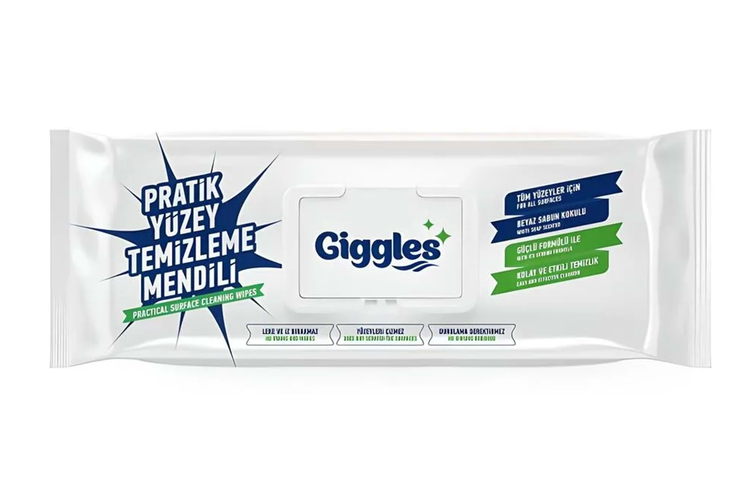 Giggles Yüzey Temizlik Havlusu Beyaz Sabun Kokusu 50 Adet