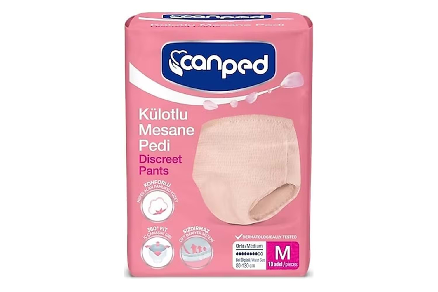 Canped Mesane Pedi Külotlu Medium 10 Adet