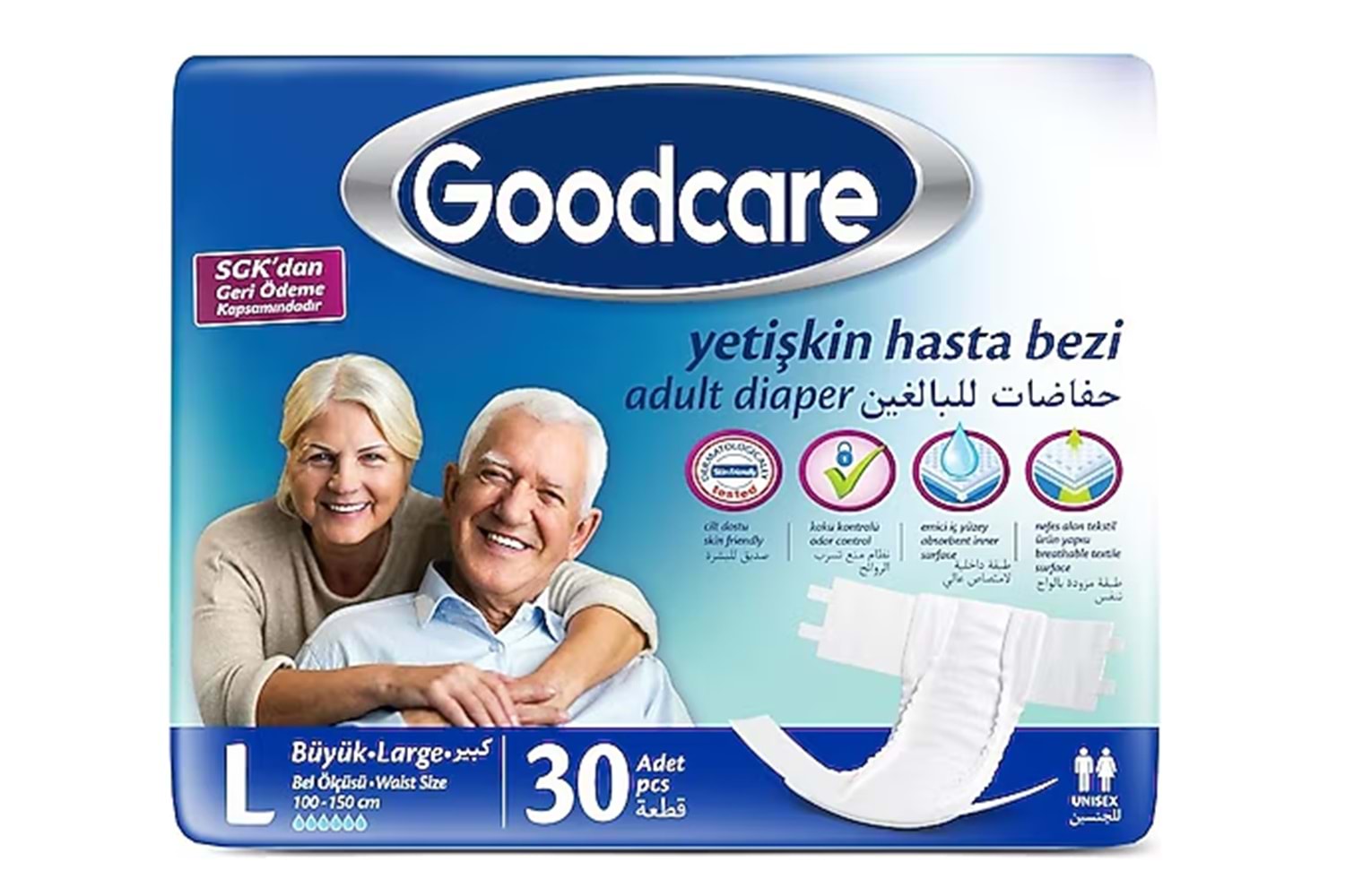 Goodcare Bağlamalı Hasta Bezi 30 Adet Large