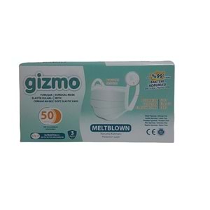 Gizmo Meltblown Yeni Nesil Maske 3 Katlı Yeşil 50 Adet