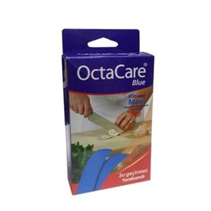 Octacare Su Geçirmez Yara Bandı Manyetik Algılanabilir Mavi 100 Adet